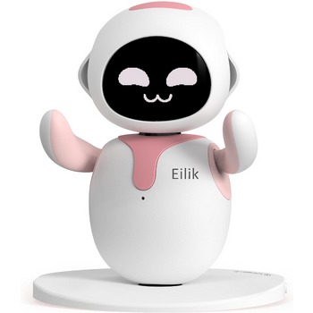 ENERGIZE LAB Eilik Pink - Touch Interactive Toys, Cute Robot Pets with Abundant Emotions. Idle Anima