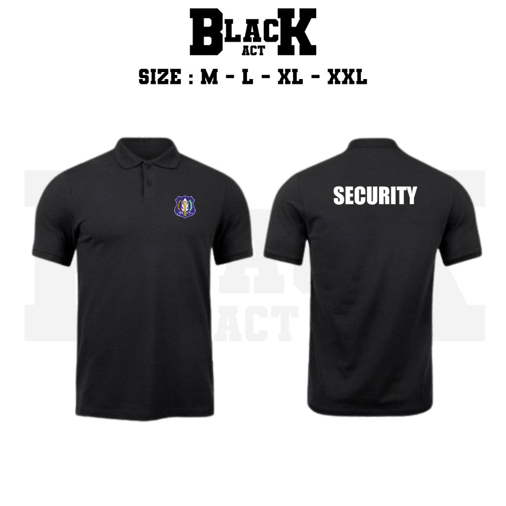 KAOS KERAH SECURITY // BAJU KERAH SECURITY