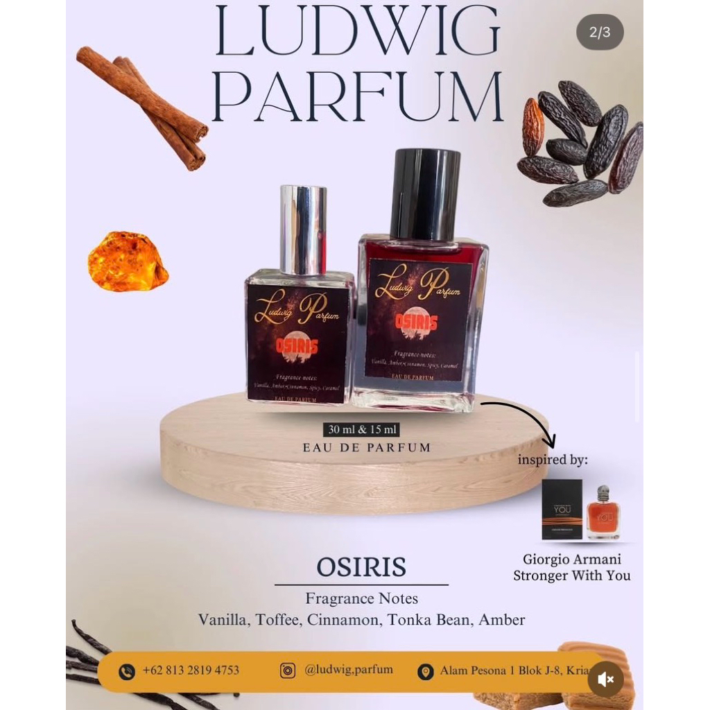 *PARFUM BIBIT EROPA* Ludwig Parfum “Osiris” Inspired by Stronger With You