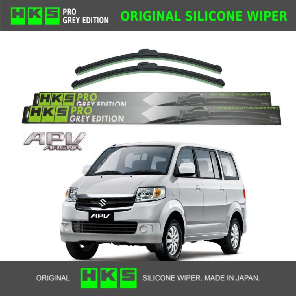 HKS PRO SILICONE WIPER - FRAMELESS WIPER - APV ARENA 20 + 18 (ORIGINAL)