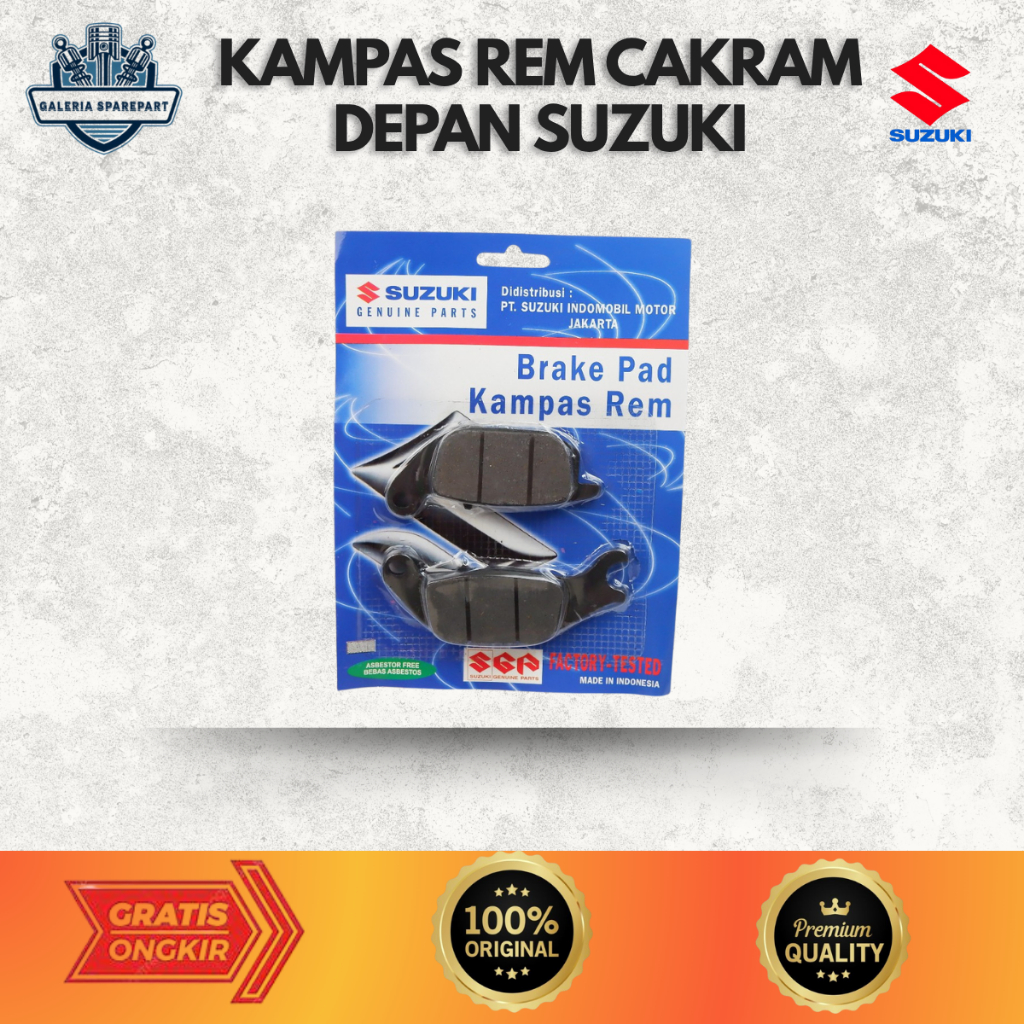 Kampas Rem Cakram Depan Suzuki Spin 125 & Skydrive