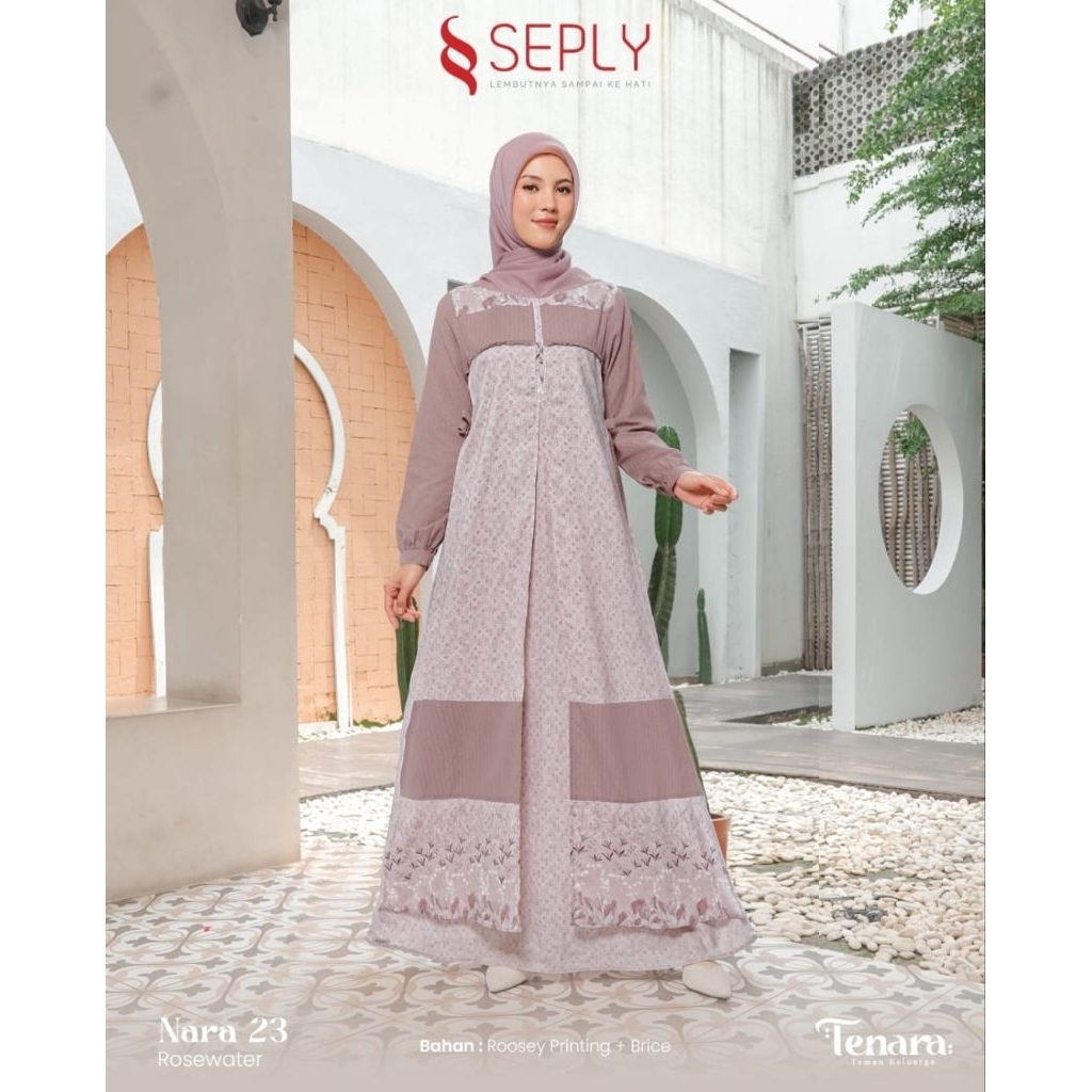 GAMIS SEPLY NARA 24 ROSEWATER // GAMIS DEWASA // SEPLY // TENARA