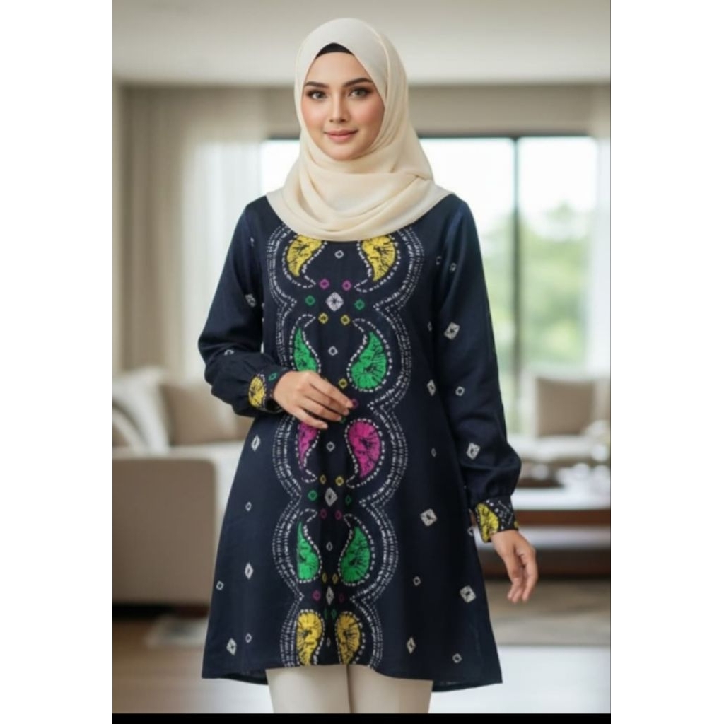 tunik jumputan dolby