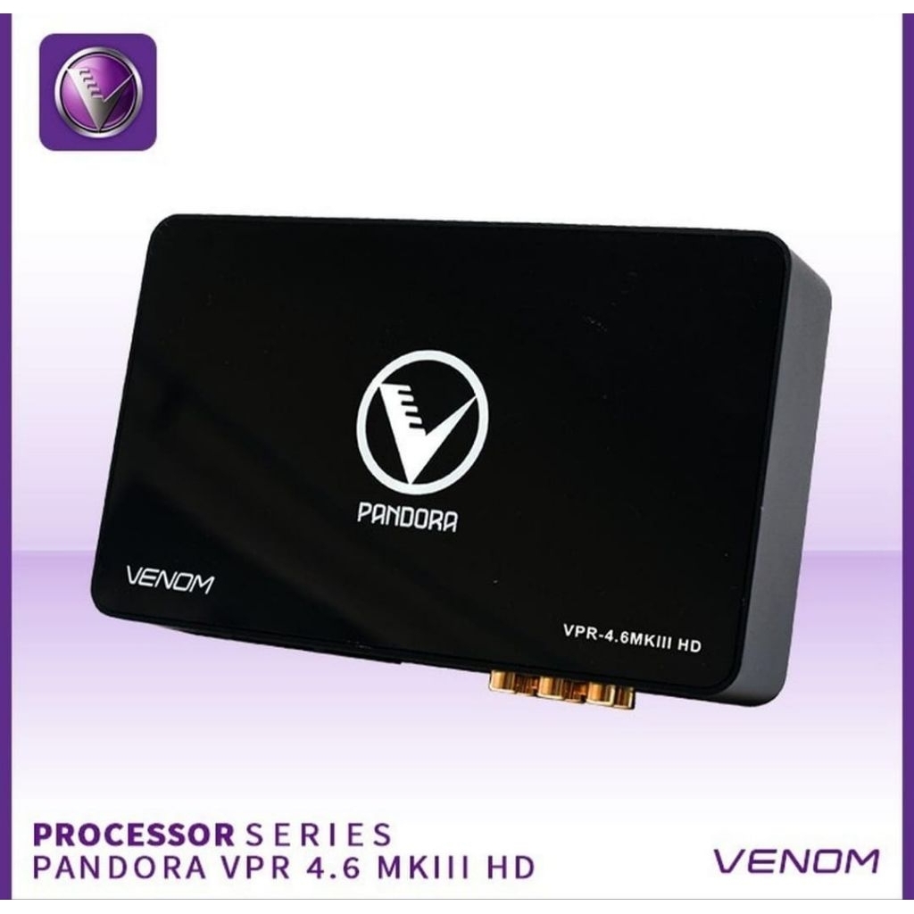 VENOM VPR 4.6 MKlll HD - Processor audio mobil 8 channel DSP dengan amplifier 6CH power Buitt-in 6 c