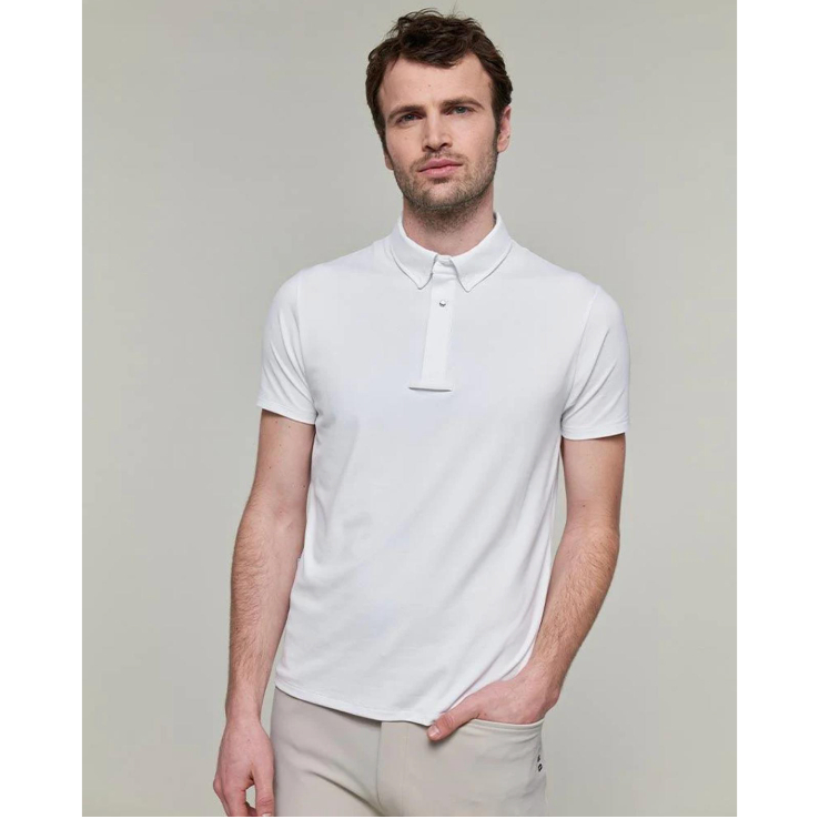 Dada Sport Blue Short-sleeved competition equestrian polo