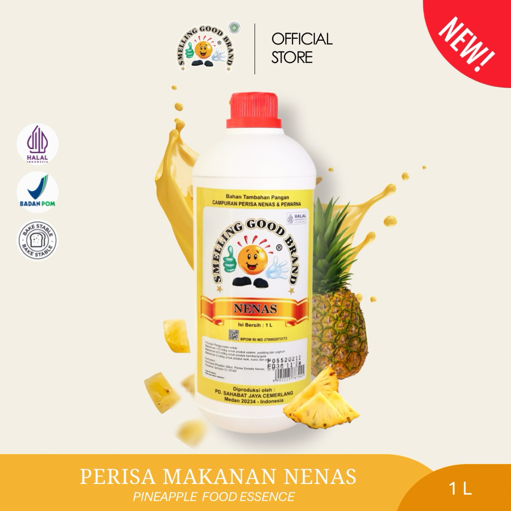 Perisa Makanan Smelling Good Brand 1 Liter - 19 Varian Flavor | Rasa Vanilla Pandan Banana Strawberr