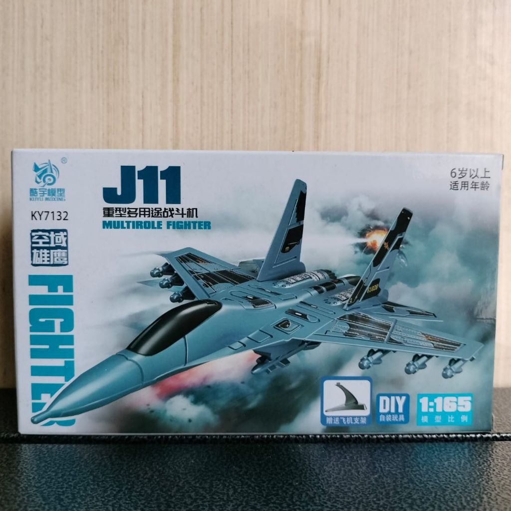 jet tempur J11 skala 1/165 model kit pesawat tempur
