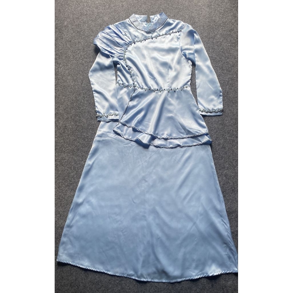 Preloved Dress Kondangan Baby Blue