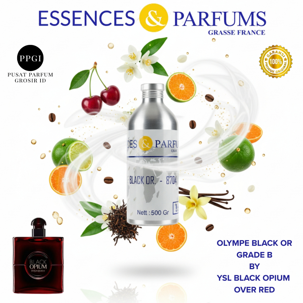 BIBIT PARFUM OLYMPE BLACK OR INSPIRED BY YSL BLACK OPIUM 0VER RED GRADE B - BY ESSENCES & PARFUMS 10