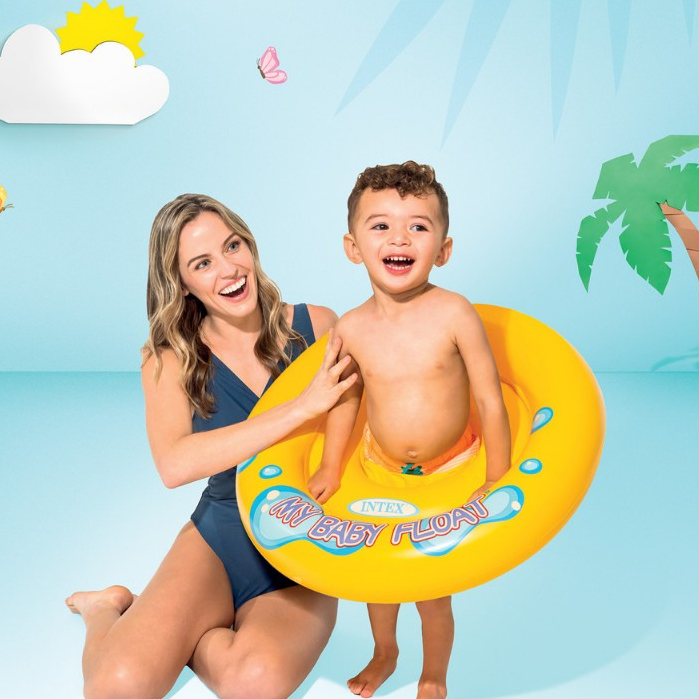Pelampung Ban Renang Duduk Anak Bayi Balita 1-2 tahun INTEX