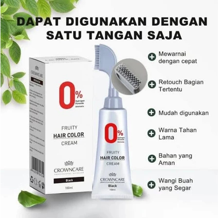 CrownCare Hair Color cream 0% hydrogen peroxide