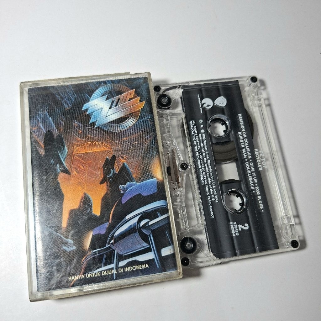 Kaset Pita ZZ Top Recyler Blues Rock Album
