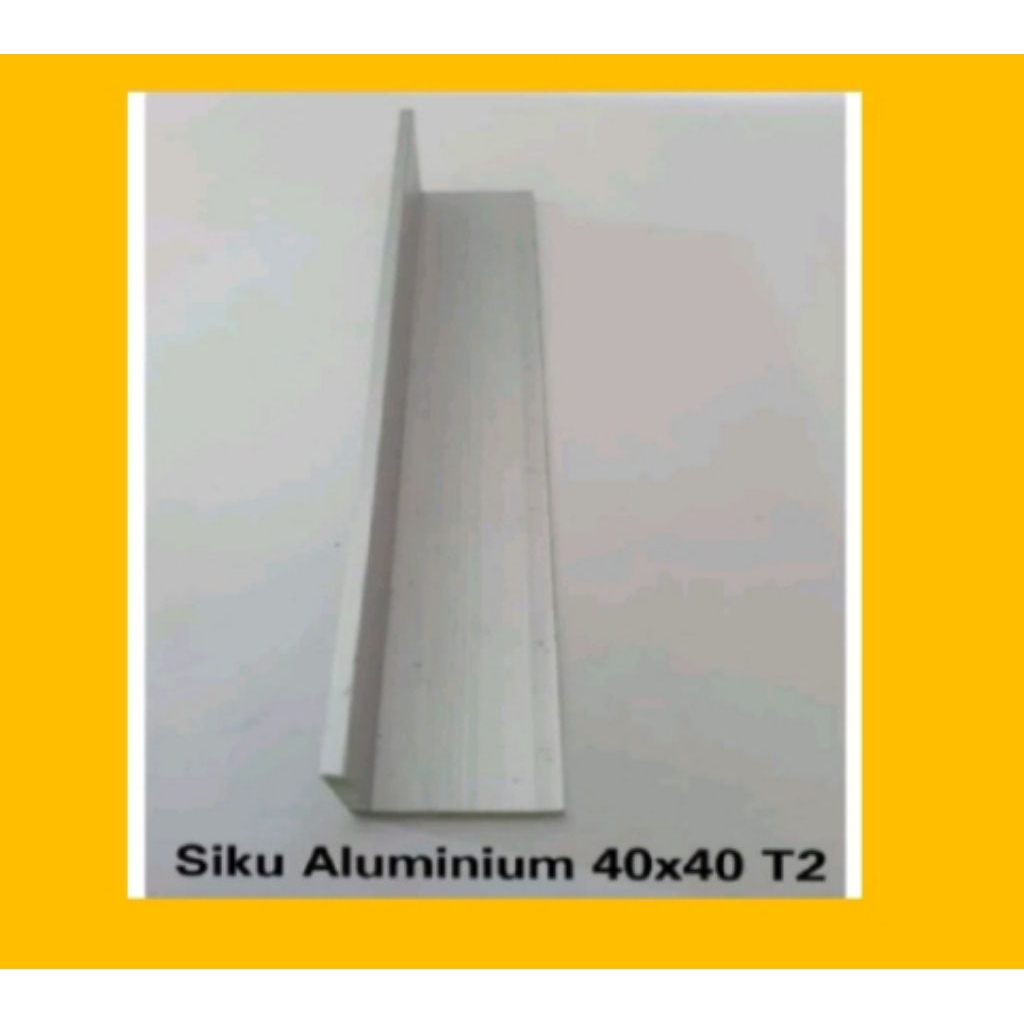 Siku Alumunium 40×40/Harga 1 cm