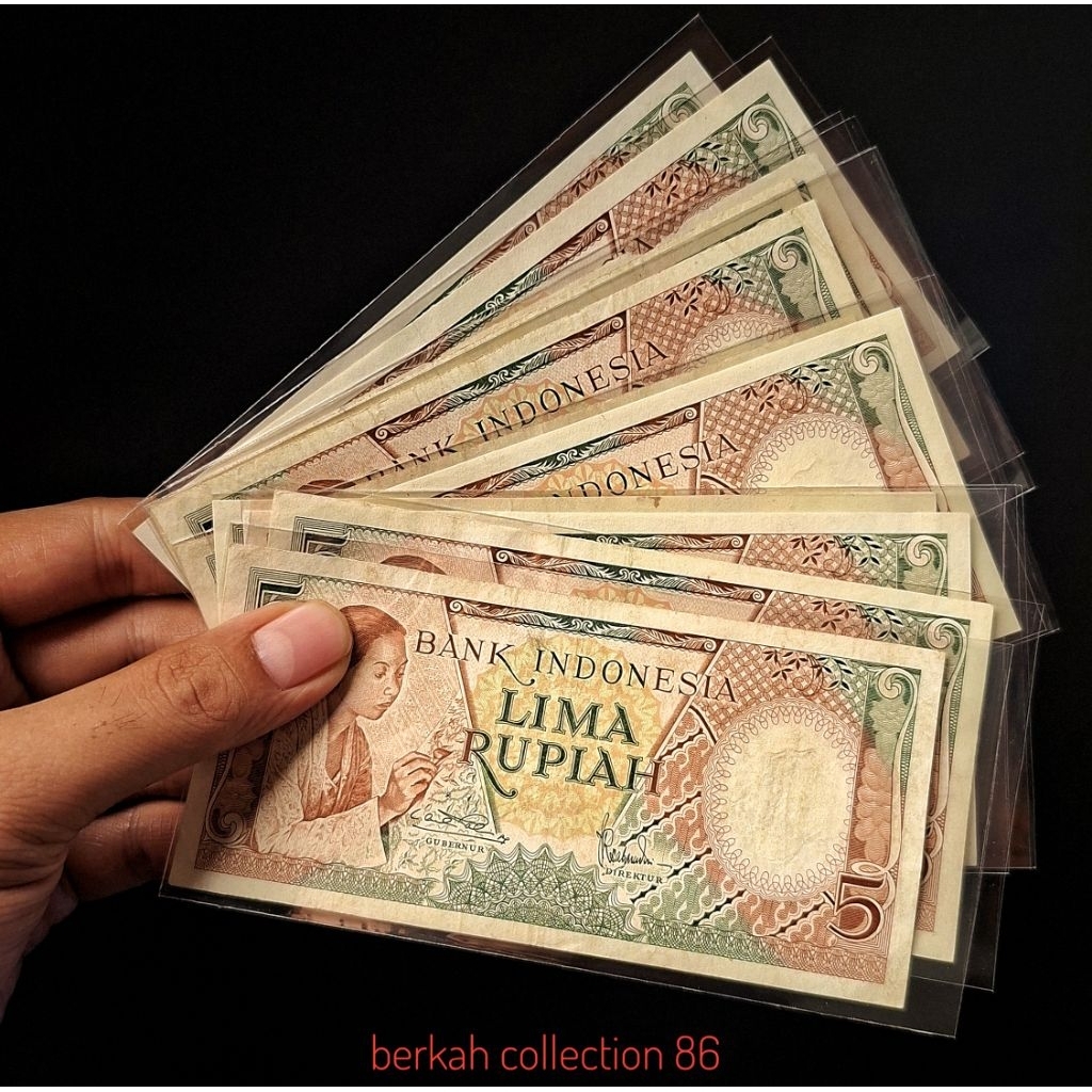uang kuno 5 rupiah seri pekerja 1959