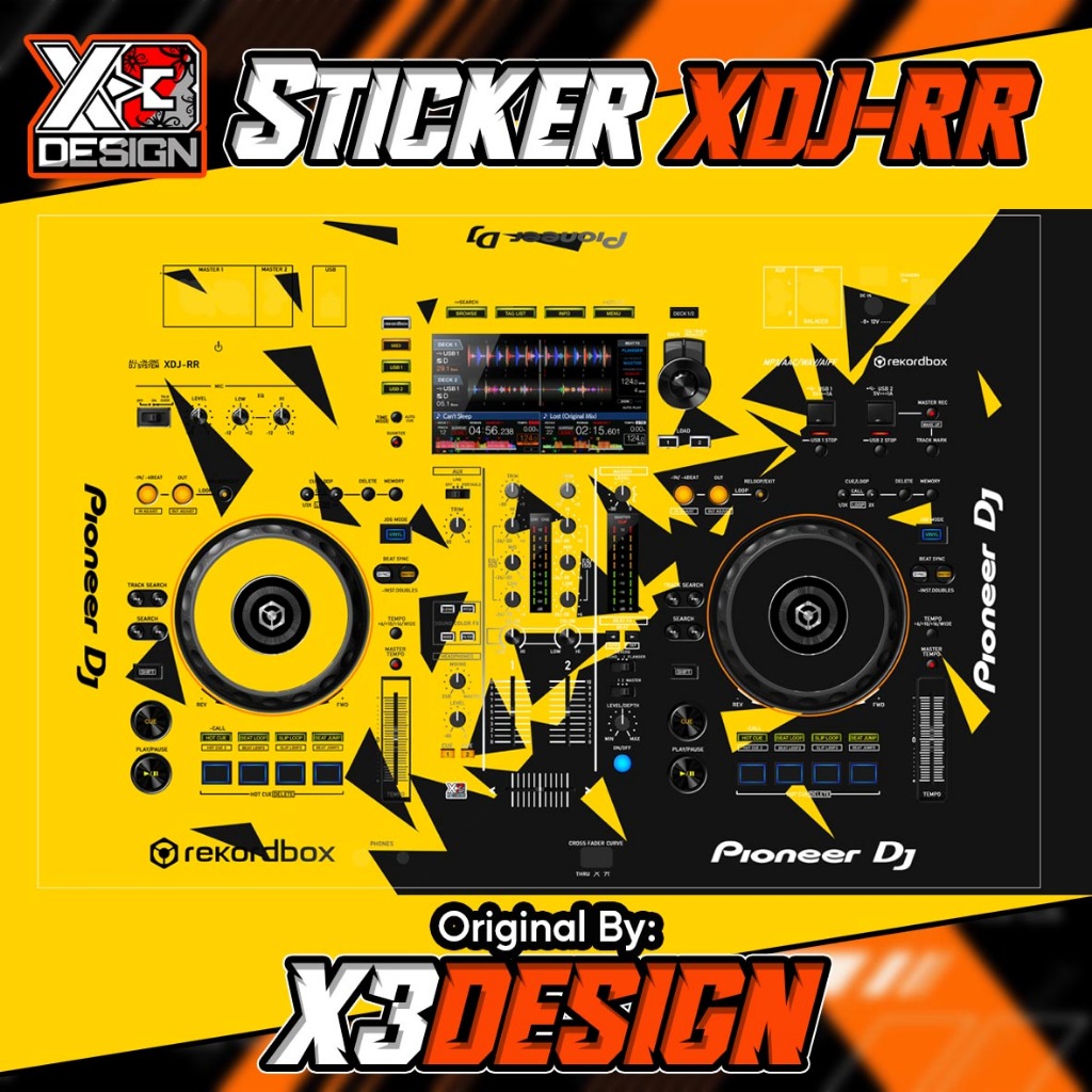STIKER/SKINZ ALAT DJ PIONEER XDJ-RR BEBAS CUSTOM
