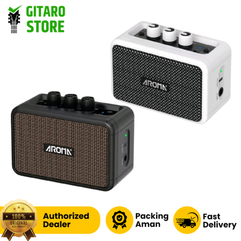 Amplifier Ampli Mini AROMA AG-04 Ampli Aroma AG04 Rechargeable Speaker With Bluetooth