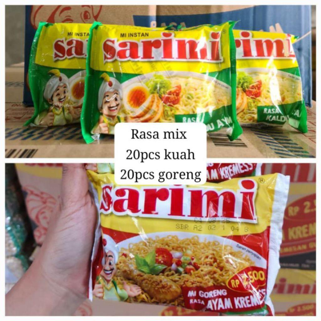 sarimi kaldu  dan Sarimi goreng mix