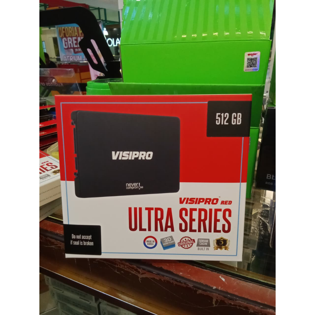 VISIPRO RED SSD Ultra 512GB Solid State Drive Storage 512GB