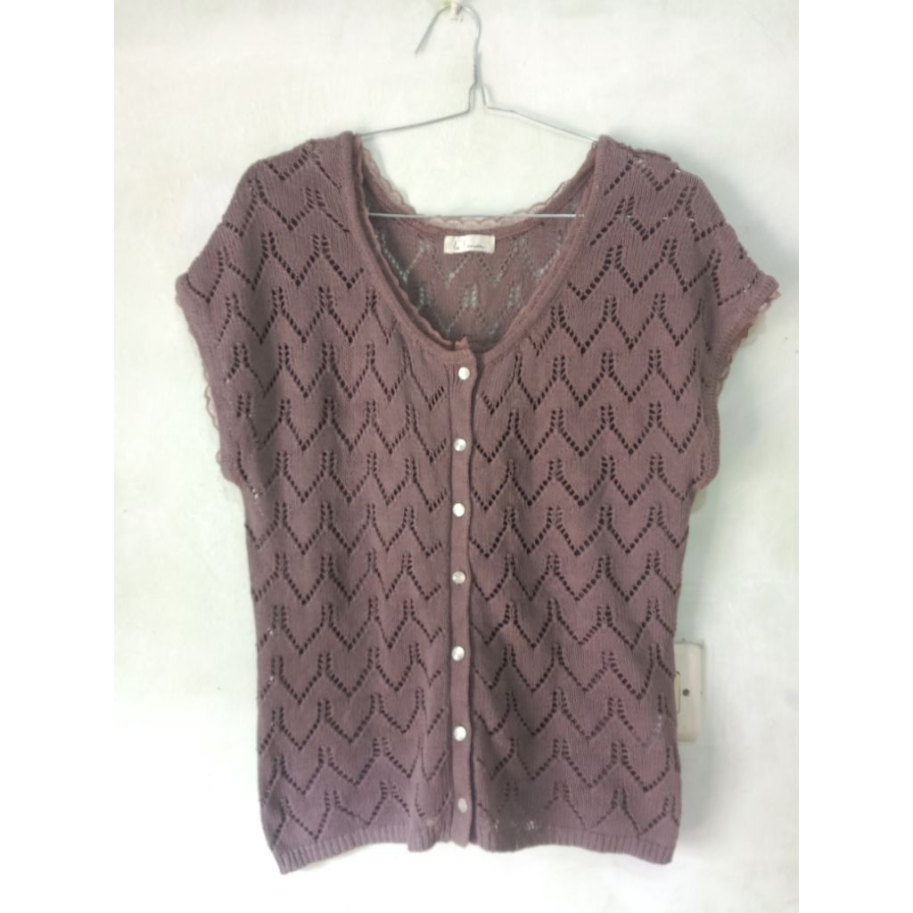 blouse atasan wanita rajut