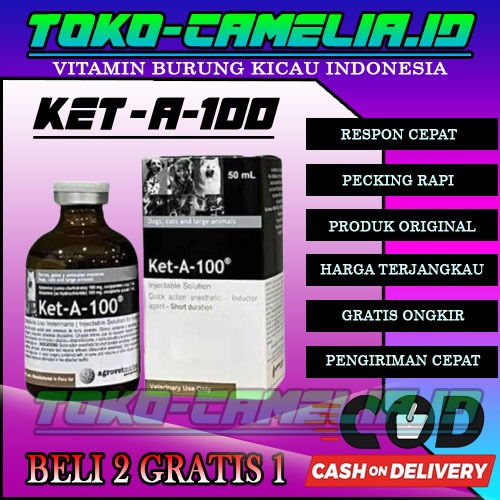 KET-A-100 Obat Bius Hewan Dijamin Original & Ampuh