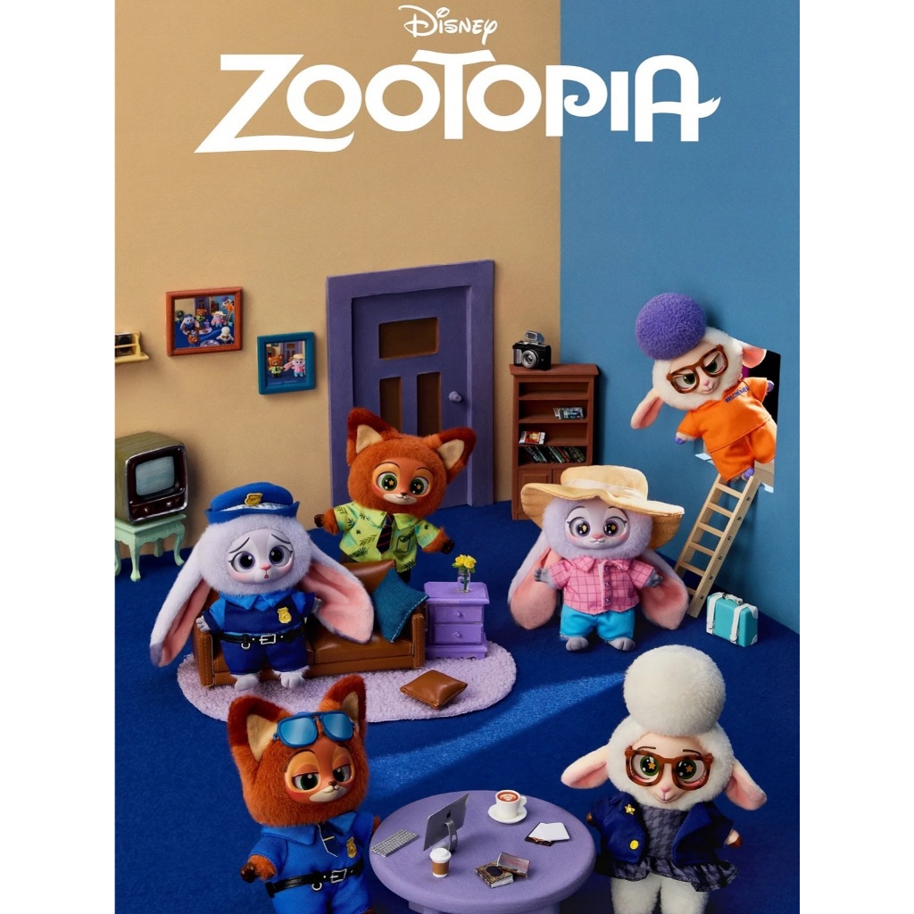 [SELECTED] Miniso Zootopia Plush Keychain Vinyl Plush Blidbox