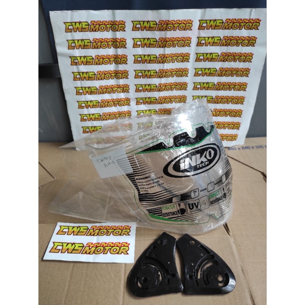 Kaca helm ink Centro / helm kyt dj maru kyt galaxy ink Centro putih / hitam /pelangi /silver /biru (