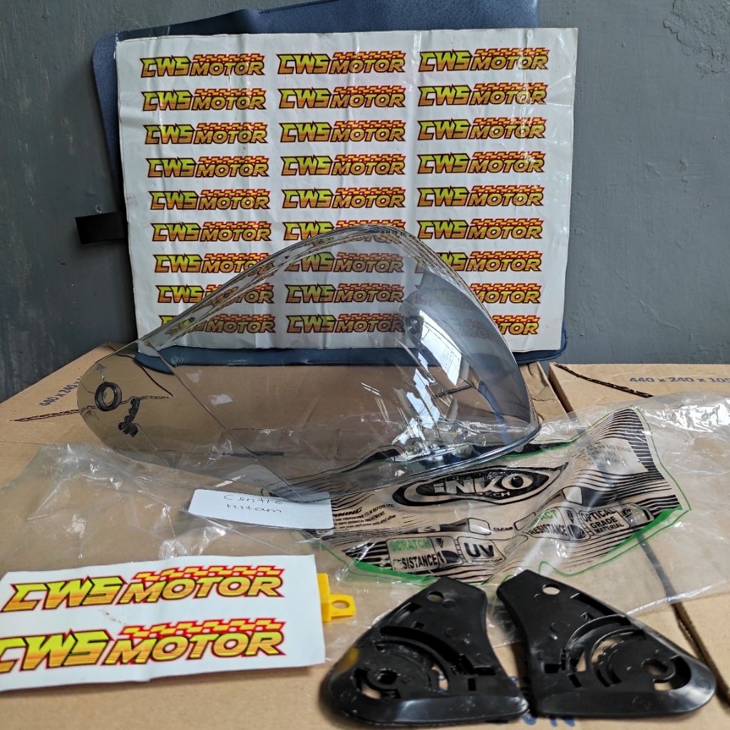 Kaca helm ink Centro / helm Kyt dj maru kyt galaxy ink Centro hitam smoke ( bonus rachet )