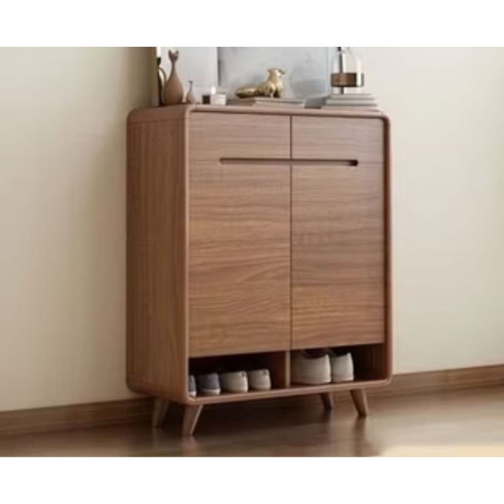 Lemari sepatu custom kayu jati Perhutani rak sepatu kayu jati rak sepatu sandal jati