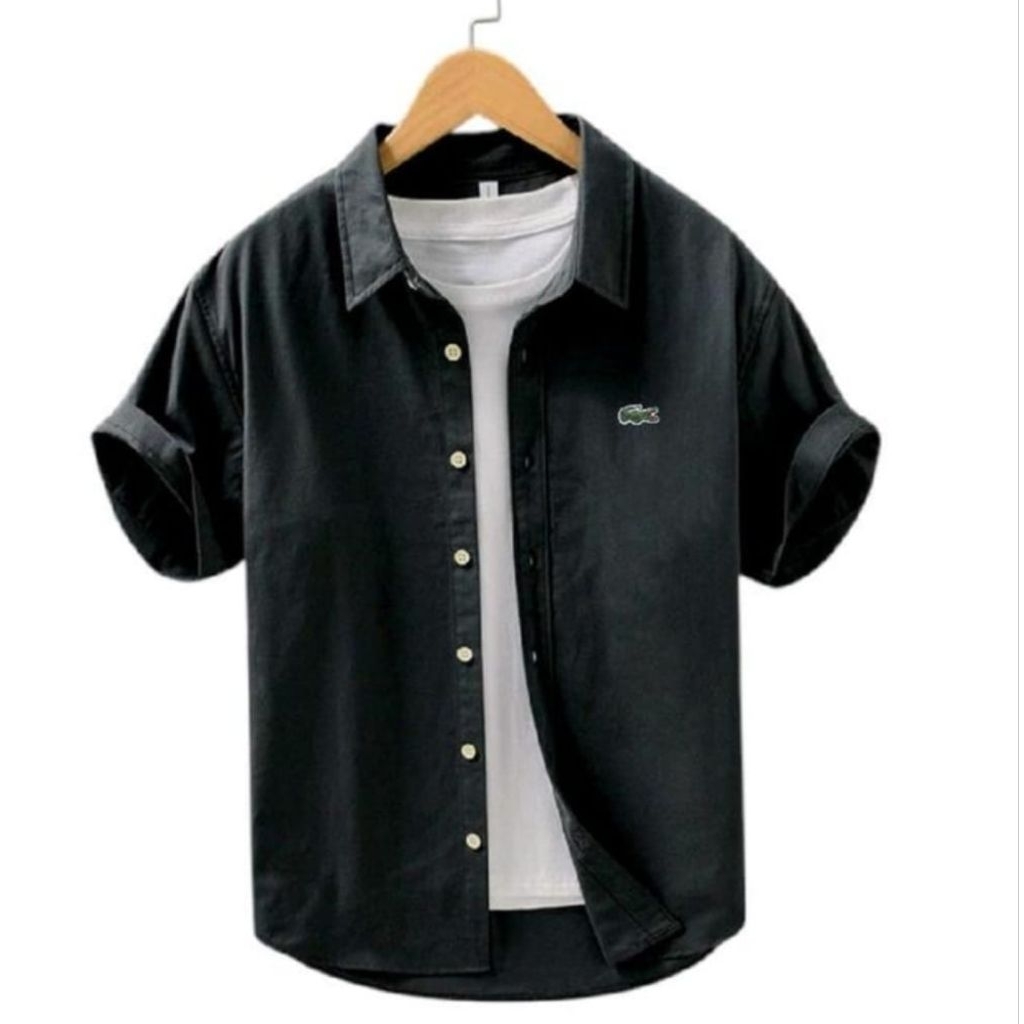 kemeja pria lengan pendek kemeja pria lengan pendek  jumbo Slim fit
