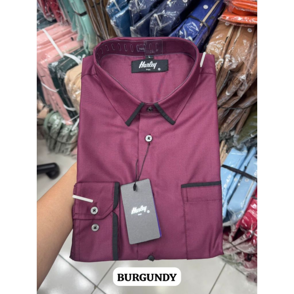 Kemeja Harley Polos Pria tangan panjang