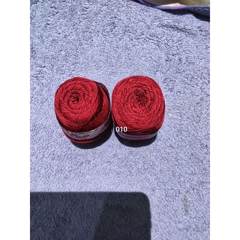 benang rajut poly kilap