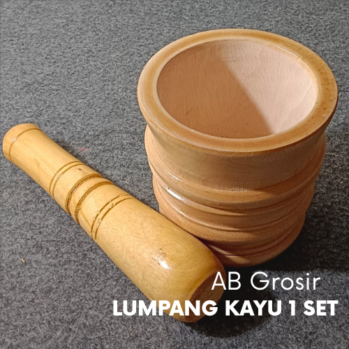 LUMPANG KAYU MURAH / LUMPANG KAYU TRADISIONAL / TUMBUK KAYU KECIL / ALAT PENUMBUK KECIL