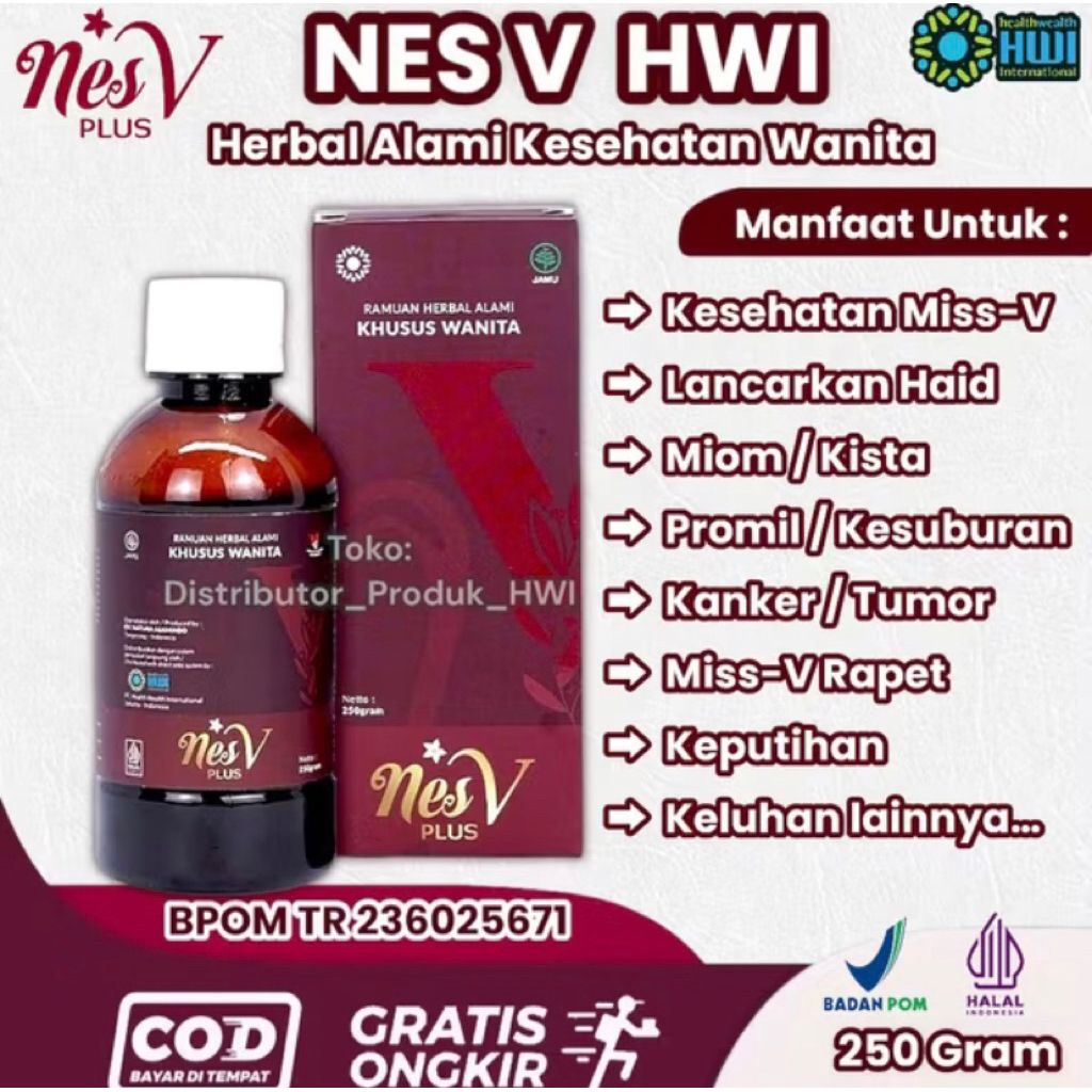 nesv hwi original madu herbal wanita / nesv plus hwi original / nesv hwi / hwi nesv plus asli jamu p
