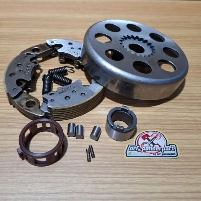 MANGKOK OTOMATIS RC100 G23//RUMAH KAMPAS GANDA KOPLING SET BENTENGAN SUZUKI RC 100/BRAVO JET COOLED 