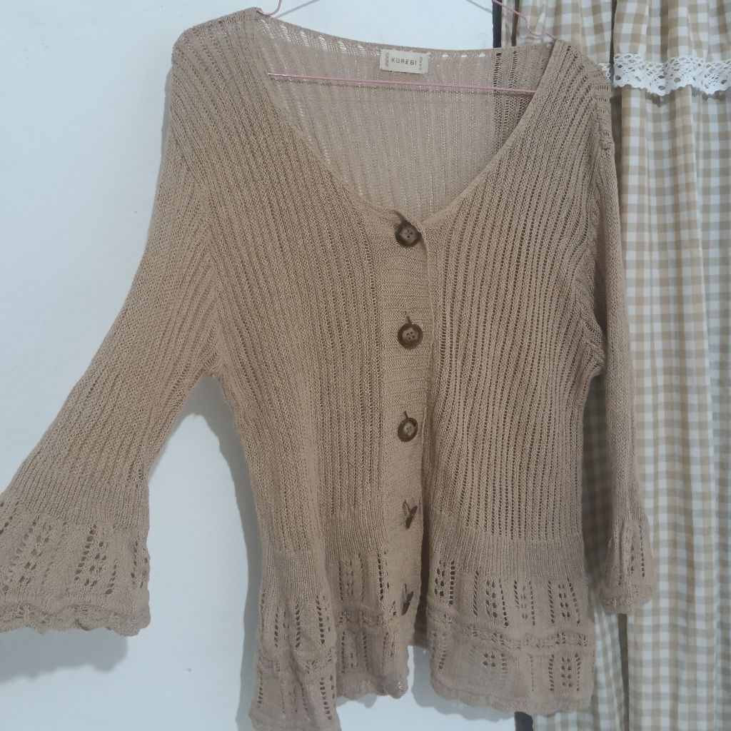 cardigan mori kei lengan flare