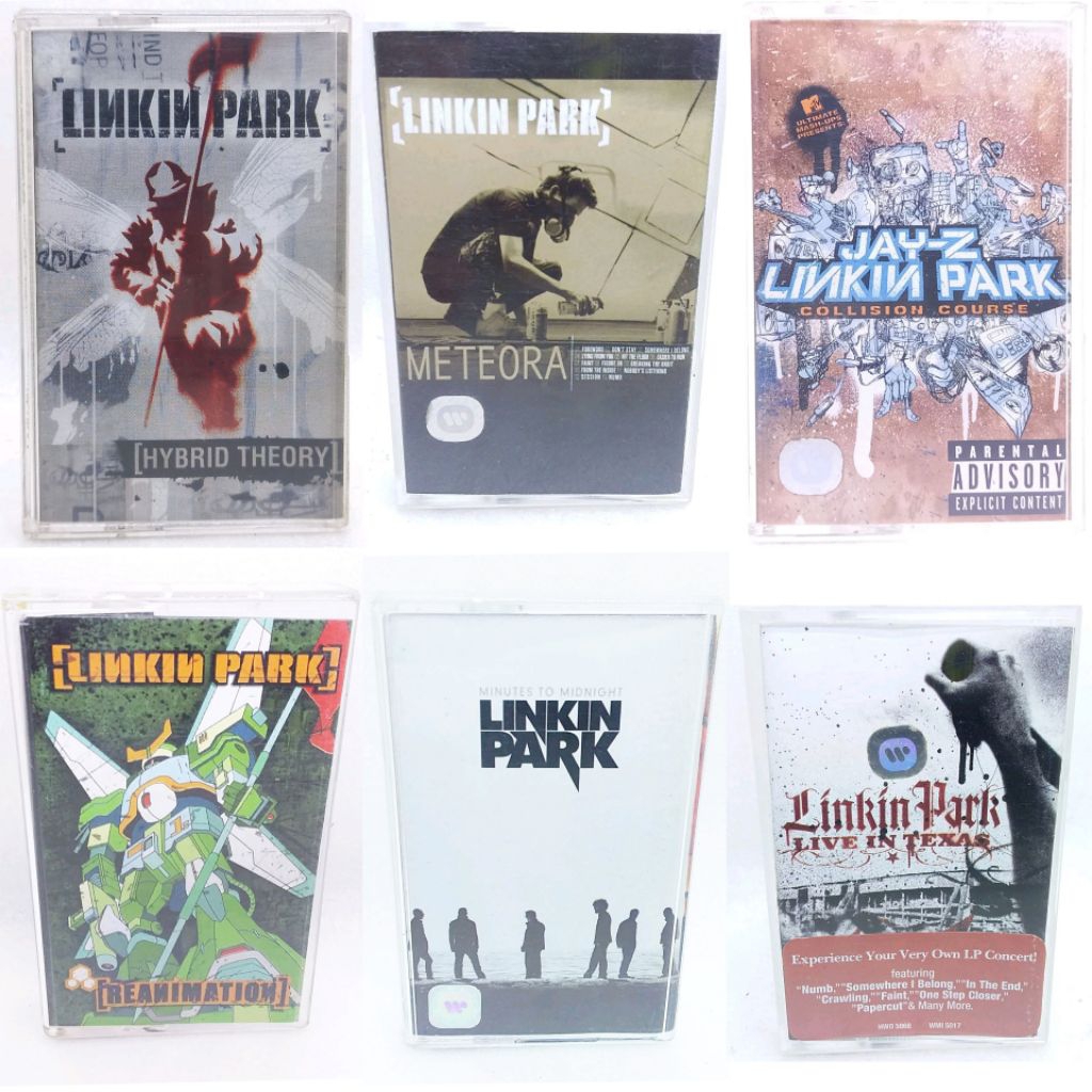 Kaset pita LINKIN PARK - hybrid theory - special edition - meteora - tour edition - minutes to midni