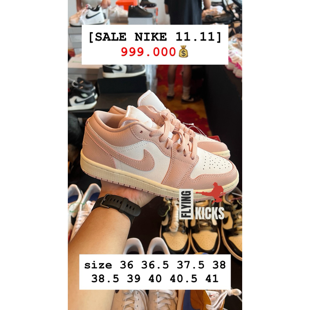 SNEAKERS NIKE AIR JORDAN 1 LOW PINK OXFORD