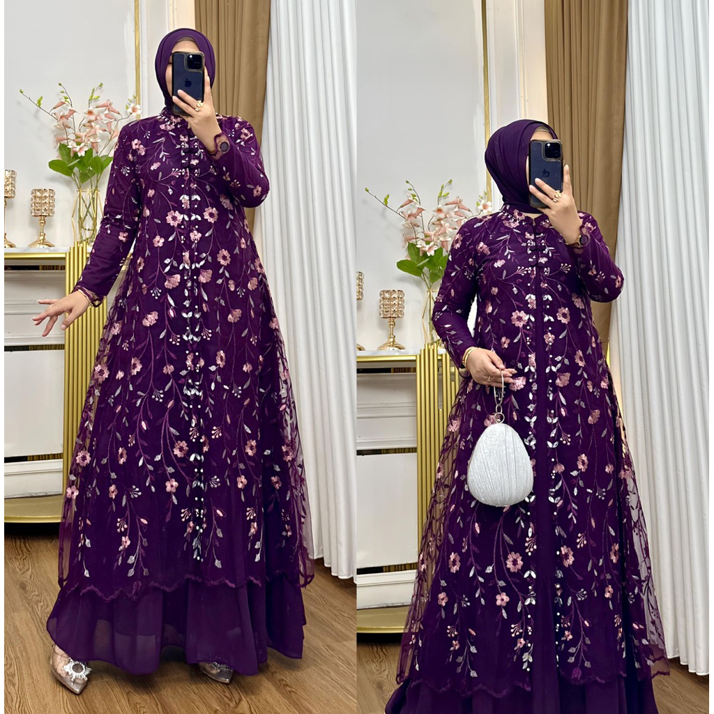 Gamis Jumbo toton terbaru jumbo LD-130| Gamis| Gamis Terbaru| Gamis Kondagan| Gamis Pesta| Gamis Mew