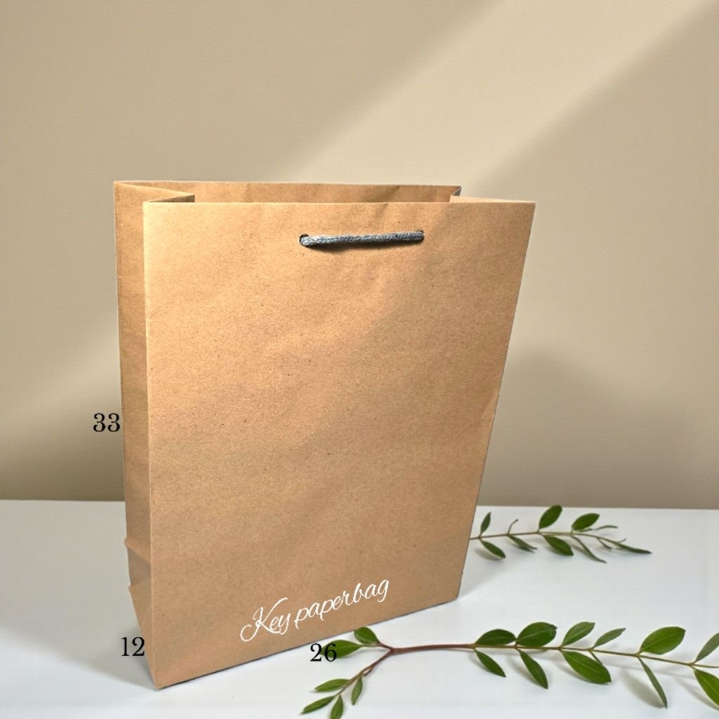 Paper Bag Polos Uk 26x33 Cokelat Shopping Bag