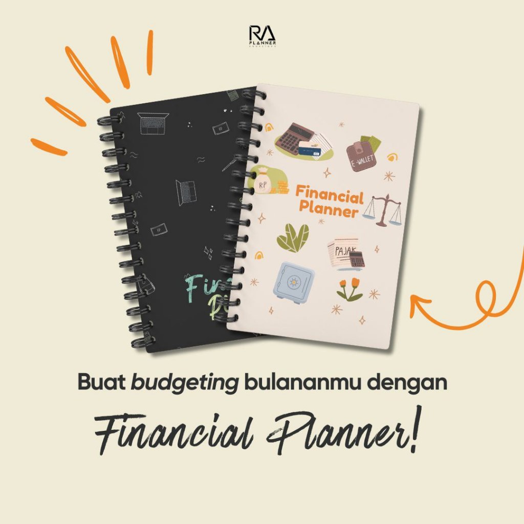 Financial Planner Versi 6 Bulan by RA Planner bonus Journaling Kit