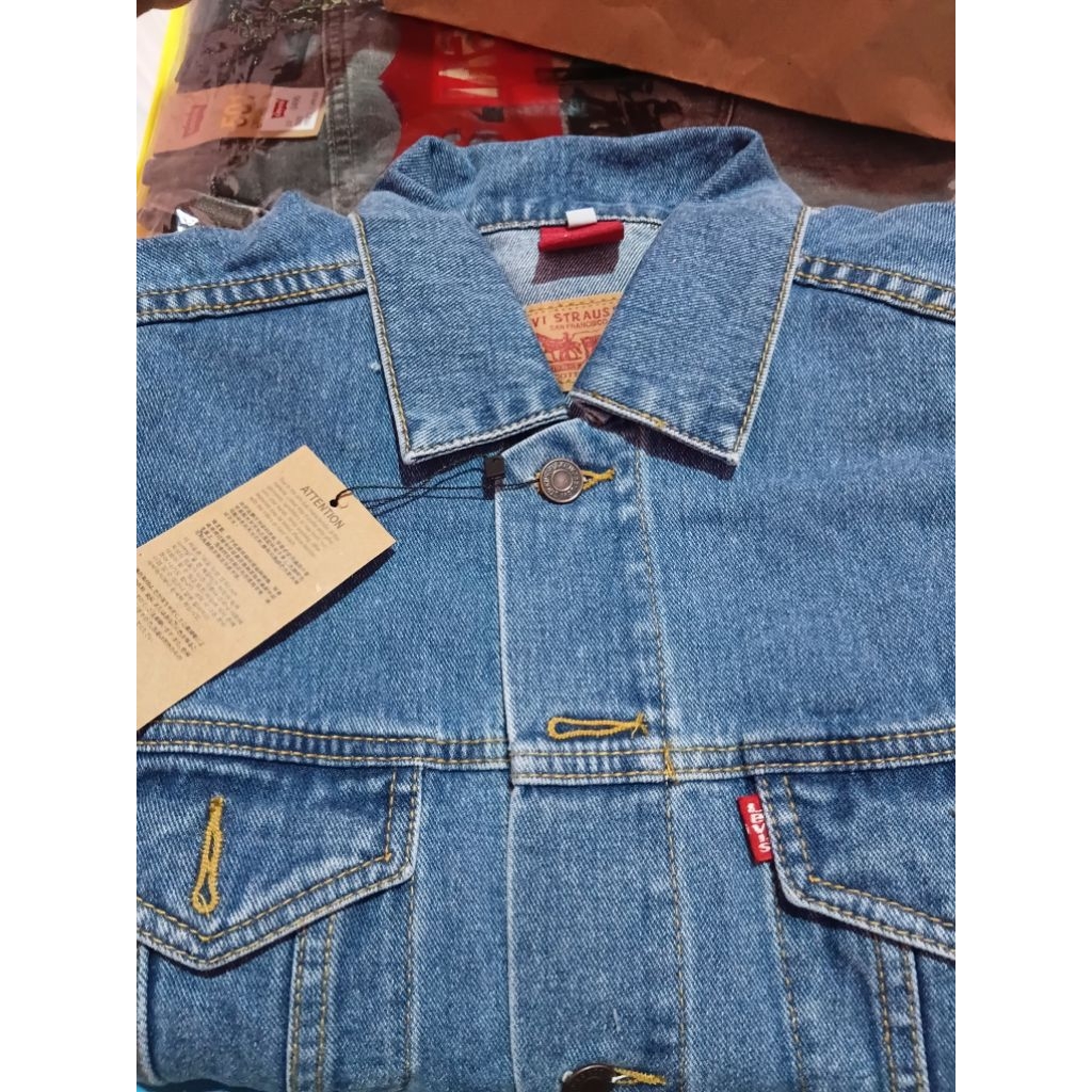 Jaket pria 505 kualitas import best seller full kancing