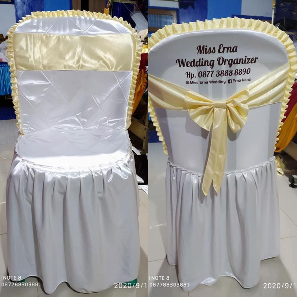 Sarung kursi 101,102,100,209 sablon kain filamin/Sarung kursi napoly busa dan pita kain filamin