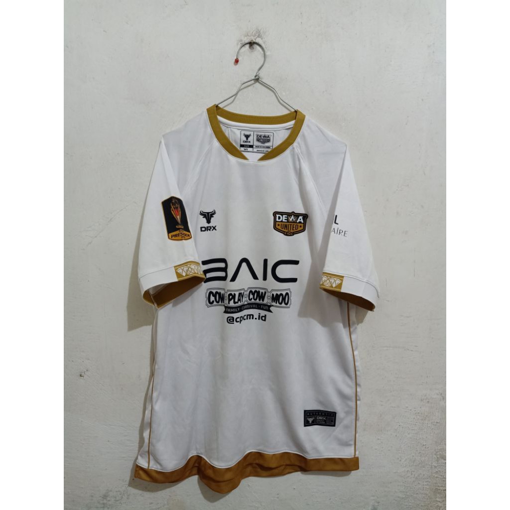 Jersey Dewa United Away Piala Presiden 2025 Original Matchworn DRX MESSIDORO KUIPERS