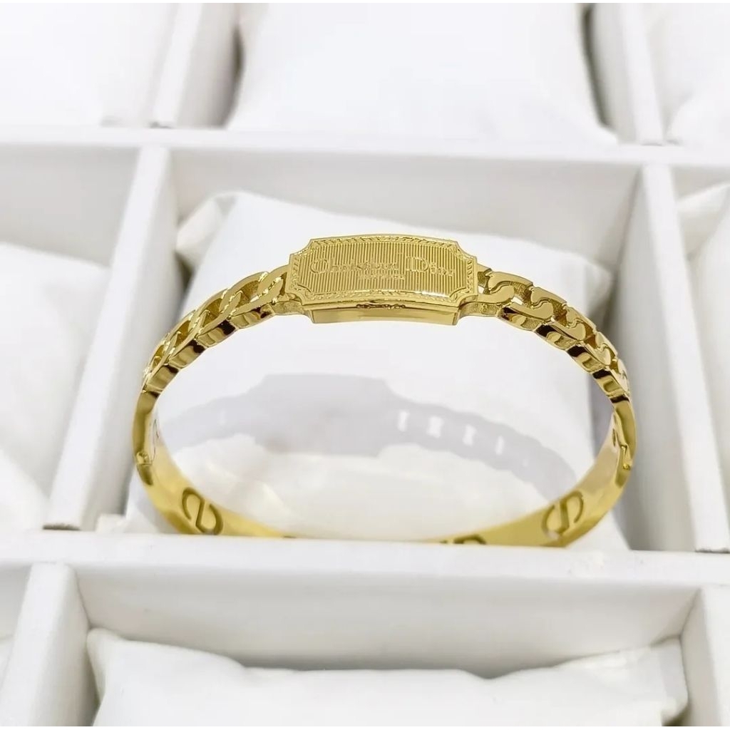 Gelang bangle titanium gold plate dd Gelang tangan wanita fashion premium anti karat Gelang cd.gold