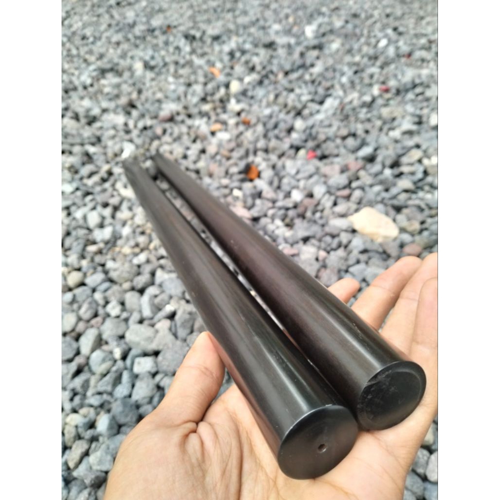 tongkat toya kayu galih kelor hitam super berkualitas 60cm