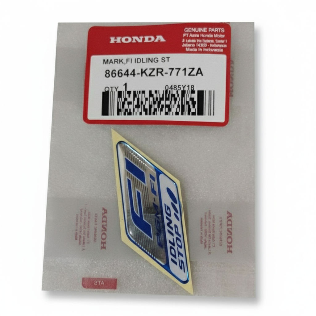 Stiker Emblem PGM FI IDLING Honda Original