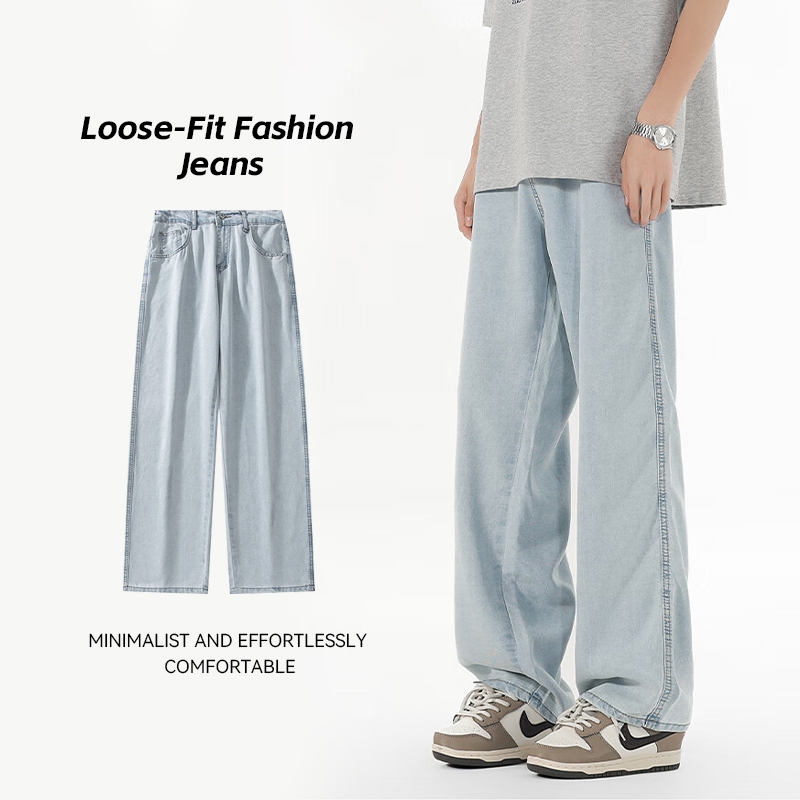 Celana Jeans Pria Celana panjang pria Celana kulot pria celana denim pria celana korean style pria l