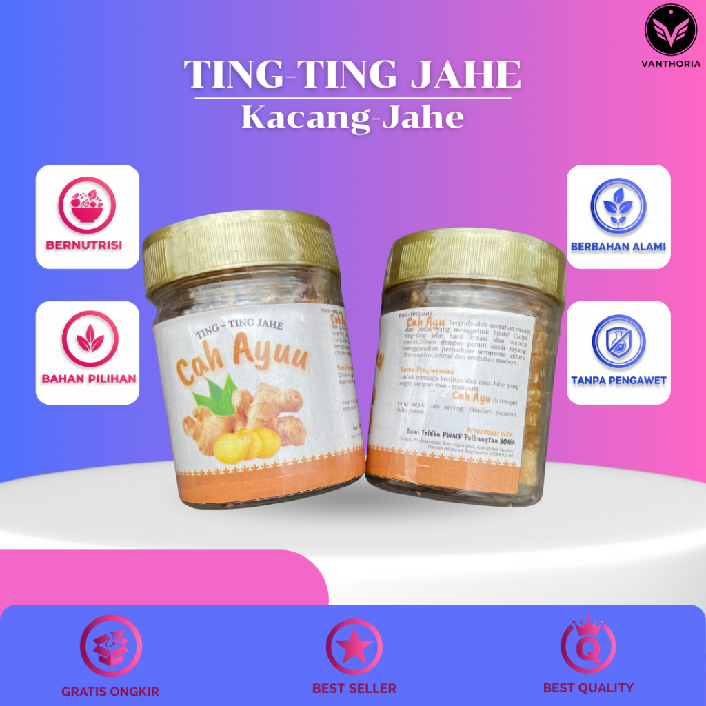 Ting-ting Jahe Cah Ayu | Ting-ting Jahe | Ting-ting Kacang | Kacang Jahe | Gula Kacang Jahe |  Snack