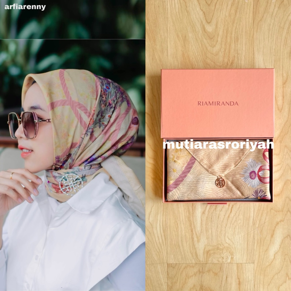 READY STOCK Ria Miranda Shea Scarf Mustard Kuning Yellow Pastel RiaMiranda