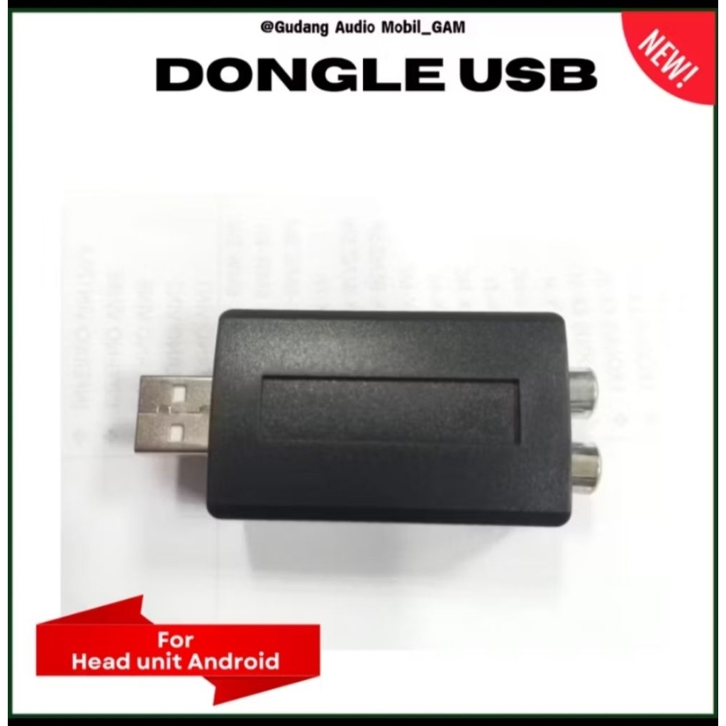 USB Dongle Video Output CVBS Rear TV HeadRest Monitor Belakang